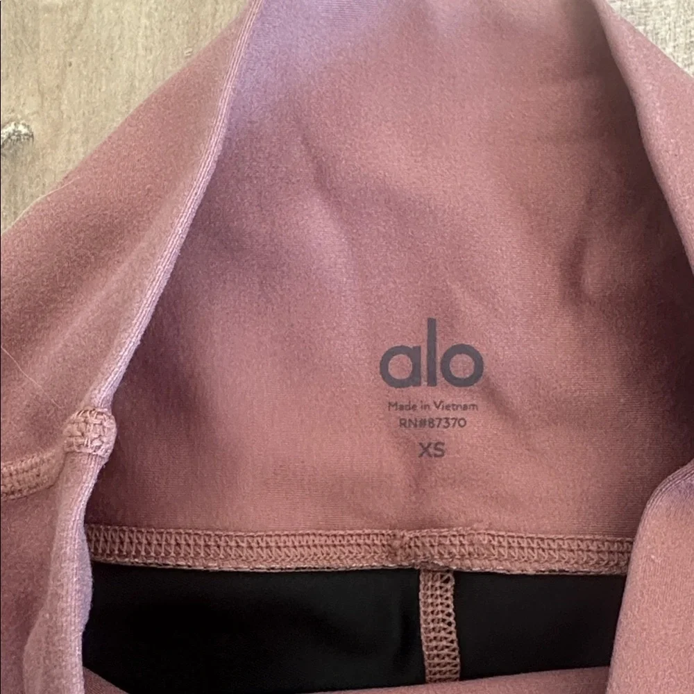 Alo Yoga Women's High Waist Tech Lift Airbrush Legging Rosewater Marathon Sz XS